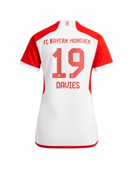 Bayern Munich Alphonso Davies #19 Heimtrikot für Frauen 2023-24 Kurzarm